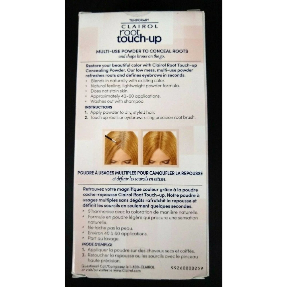 3 Clairol Root Touch-Up Blonde Kits With Brush Temporary Color Powder NEW - Picture 3 of 3